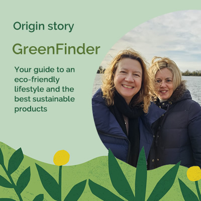 Libby and Lucy from GreenFinder stood outdoors and smiling into the camera